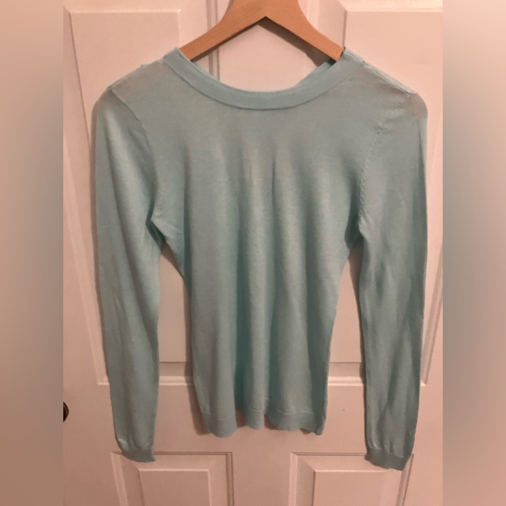 Michael Kors long sleeve knit top with banded detail on back